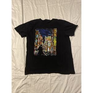 Threadless T-Shirt Mens Small Black Chinatown Dragon Graphic Tee Art Crew Neck